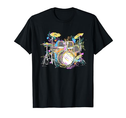 Abstract art drums musician music band throne noose T-Shirt