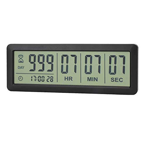 A AIMILAR Digital Countdown Days Timer - AY4053-Black Upgraded Big 999 Days Count Down Clock for Vacation Retirement Wedding