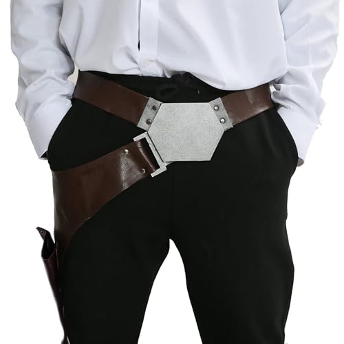 Xcoser Adult Han Solo Belt Star Cosplay Wars PU Holster Belt Props Adjustable 2016