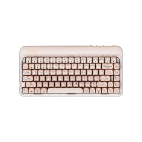LOFREE DOT Foundation Mechanical Keyboard, 75% Rechargeable Hot-swappable Keyboards with 3 Types Connection for Windows, Mac OS/Pink GATERON Baby Racoon Switches