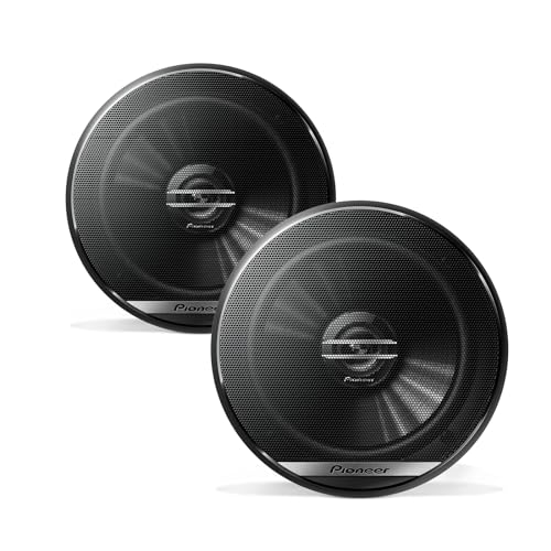 Pioneer TS-G1620F 6-1/2' 2-Way Coaxial Speaker 300W Max. / 40W Nom., 12.90In. X 7.40In. X 3.20In., BLACK