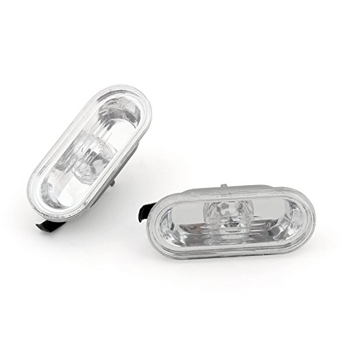 MAD HORNETS Side Marker Signal Repeater Car Turn Signal Repeater Lamps for Golf GTI R32 Jetta MK4 Passat New Beetle (1998-2005) 1J0 949 117 Clear
