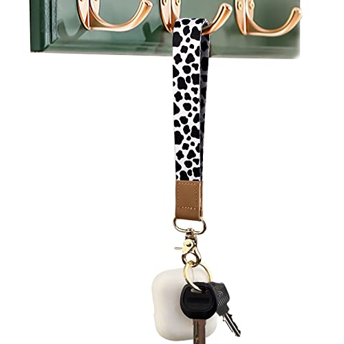 Handlein Wristlet Keychain for Women and Men，Key Chain Holder，Wrist Lanyard for Keys(Cow