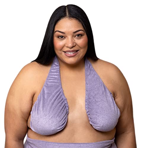 Ta-Ta Towel-Lounge bra - It's like a bath towel or robe for your Ta-Ta's - Lavender Honey - Medium