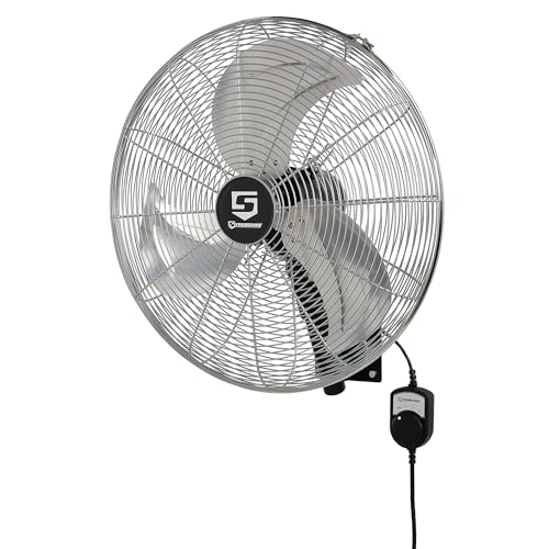 Strongway Oscillating Wall-Mount Fan - 20in., 3600 CFM