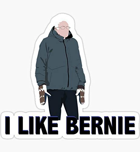 Pack of 4 3'' Stickers - I Like Bernie Sanders Mittens Sticker