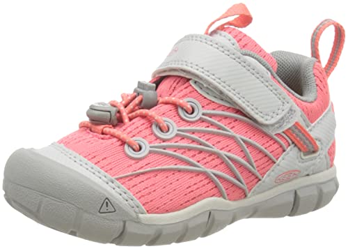 KEEN Kids' Chandler CNX Comfortable Sneakers, Drizzle/Dubarry, 6 Toddler