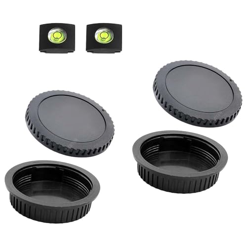 Front Body Cap and Rear Lens Cap Cover for Canon EOS EF/EF-S Lens for Rebel T7 T6 T5 T8i T7i T6i SL3 SL2 T6S,5D Mark IV/III/II, 6D Mark II/I, EOS 90D/80D 77D 70D, 7D Mark II, 1D X Mark II