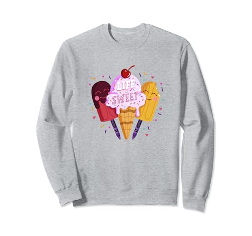 Crayola Life Is Sweet Ice Cream & Popsicles With Sprinkles Sweatshirt