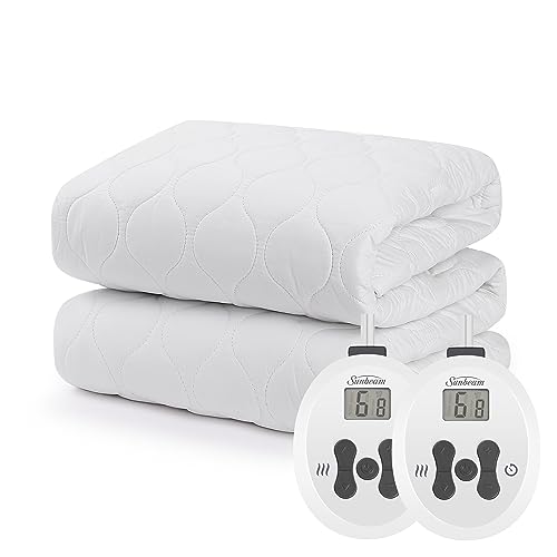 Sunbeam Restful Quilted Water Resistant Heated Mattress Pad - Queen