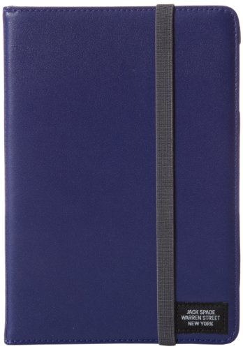 Jack Spade Men's Elastic Mini Tablet Laptop Bag, Dark Cobalt, One Size