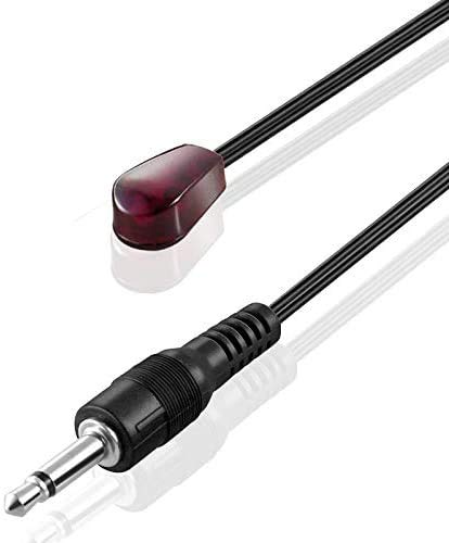 St !GIANTMAN 1.5m IR Infrared Emitter Extender Cable Extension Single HeadEye 3.5mm Jack Infrared Red Transmitter Blaster Eye Wire Cord Compatible with IR Repeater Extender System (IR-1.5m)