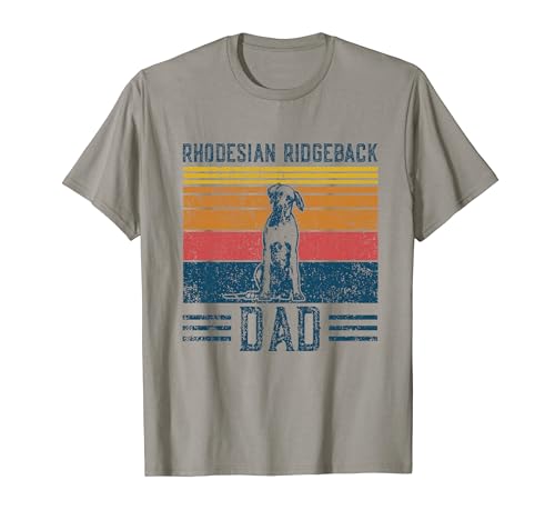 Dog Ridgeback Dad - Vintage Rhodesian Ridgeback Dad T-Shirt