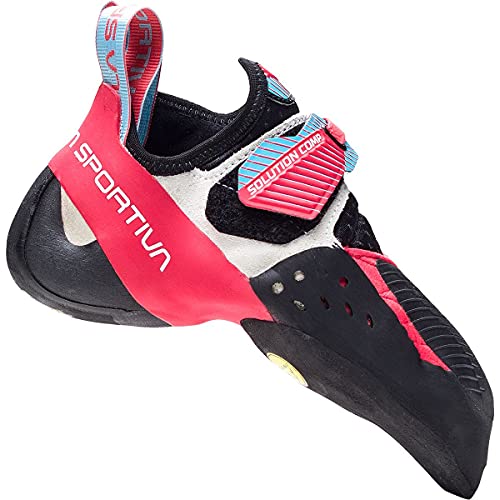 La Sportiva Solution Comp Climbing Shoe - Women's Hibiscus/Malibu Blue 36.5