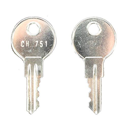 HUNTER 122516 CH751 Controller Cabinet Replacement Keys, Silver