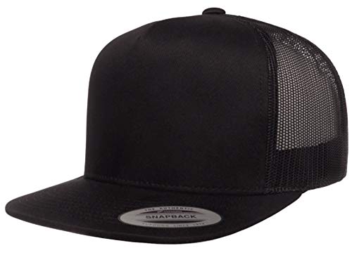 Flexfit Adjustable Snapback Classic Trucker Hat 6006 (Black)