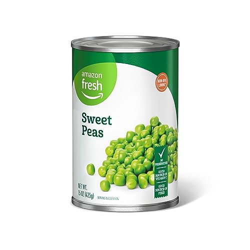 Amazon Fresh, Canned Sweet Peas, 15 Oz