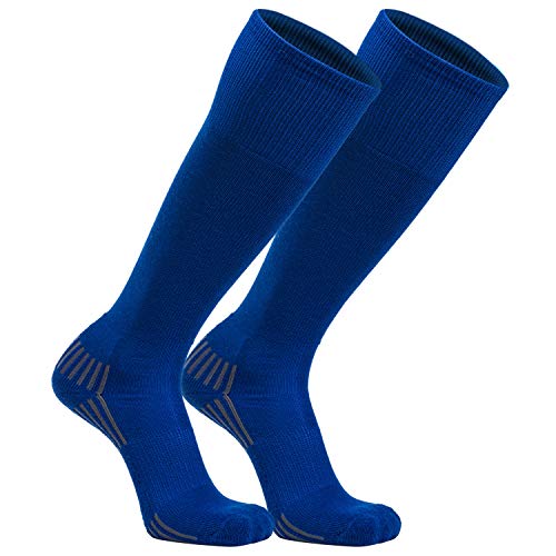 Franklin Sports Youth-Baseball + Softball Socks - Royal-Baseball + Softball Knee Socks for Kids - Tall Sports Socks - Youth Medium