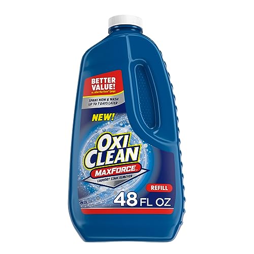 OxiClean Max Force Laundry Stain Remover Spray Refill, 48 fl oz