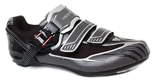 Gavin Elite Road/Indoor Cycling Shoe - 2 and 3 Bolt Cleat Compatible Black