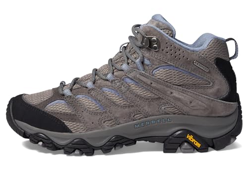 Merrell Women's Moab 3 Mid Waterproof Hiking Boot, GRANITE, 8