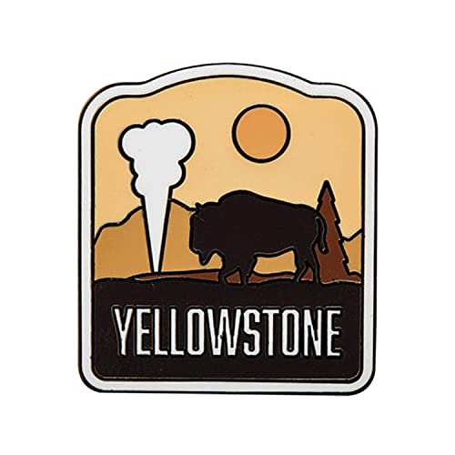 Vagabond Heart Yellowstone National Park Enamel Pin - Yellowstone Souvenir - Yellowstone Pin