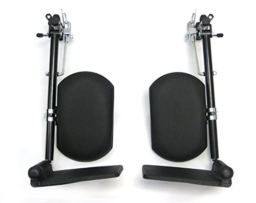 Karman Universal Elevating Legrest for Wheelchair, Black, INV Style