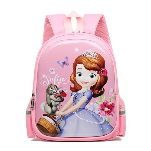 Zrutpim School Backpack for Kids,3D Cartoon Kids Backpack for School Boys Girls Kindergarten Elementary Toddler Backpack(pink)