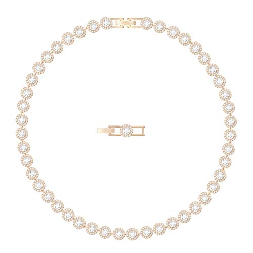 SWAROVSKI Angelic All-Around Choker Necklace, Clear Swarovski Crystals and Matching Pavé with a Rose-Gold Tone Finish Setting