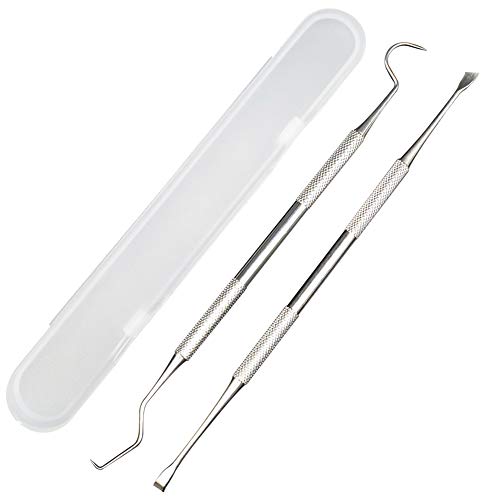 Langsum Professional Dental Tools, Stainless Steel Teeth Cleaning Tools for Dentist, Personal Using, Pets, Dental Hygiene Kit with Dental Scaler Pick, Tooth Tartar Scraper Remover and Storage Box