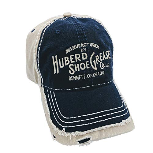 Huberd Shoe Grease Company Blue and Tan Rugged Hat