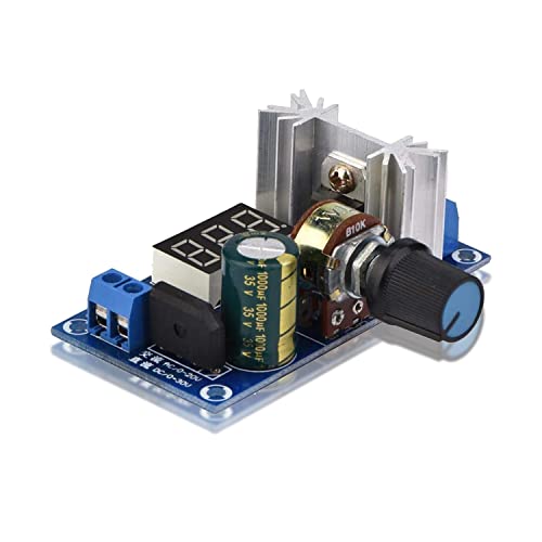 Adjustable Voltage Regulator,LM317 Adjustable Voltage Regulator Power Supplement Board Digital Voltage Display