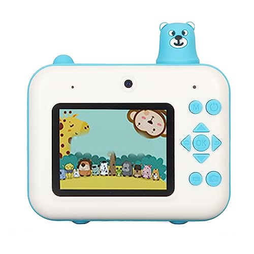 Child Selfie Camera Toy, Date Setting Support 8X Digital Zoom 40MP Video Camera Children Camera Ink Technology Dual Lens for Girls for Travel (Sky Blue)
