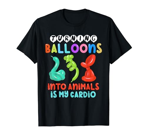 Balloon Animal Twister Party Cardio Balloon Artist T-Shirt