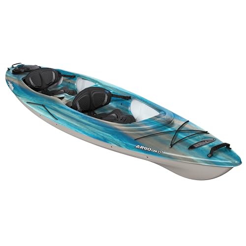 Pelican Argo 136XP - Recreational Tandem Kayak - Sit-on-Top - Multiple Storages Zones - 13.6 ft - Cloud