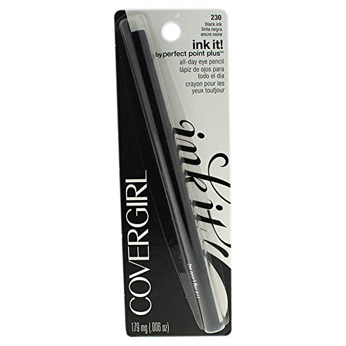 COVERGIRL Ink It By Perfect Point Plus Long Lasting Waterproof Eyeliner, Black, 0.012 Oz (Pack of 1)