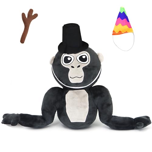 HATEEMO Gorilla Tag Plush, Gorilla Tags Stuffed Animal Plushie for Game Lovers and Kids Friends, Birthday for Game Fans (Gorilla Tag-A)