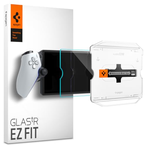 Spigen Tempered Glass Screen Protector [GlasTR EZ FIT] designed for PlayStation Portal Remote Player - 1 Pack