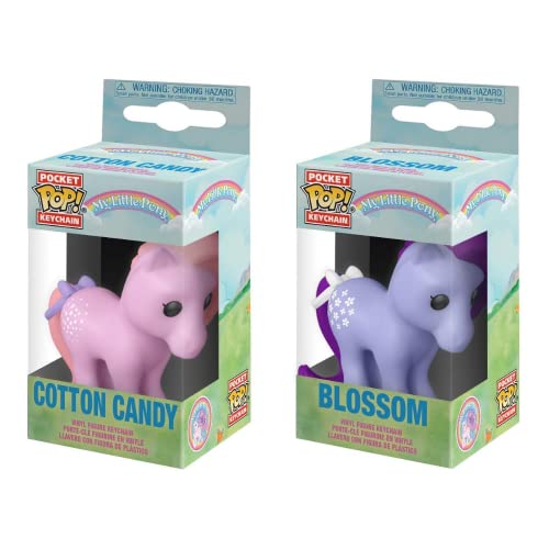 Toptoys2u Bargain Bundles My Little Pony Pocket POP! Keychain 2 Pack - Blossom & Cotton Candy