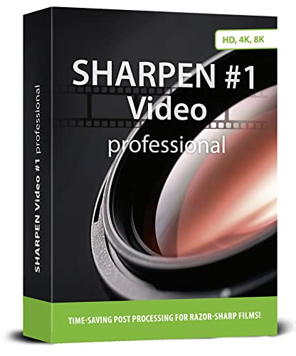 SHARPEN #1 VIDEO Professional – Increase the sharpness of your videos easily - video editing software compatible with Windows 11, 10, 8 and 7