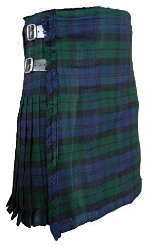 UT Kilts Men's Scottish Kilt Black Watch Tartan 16 oz - 8 yard (40, Black Watch)