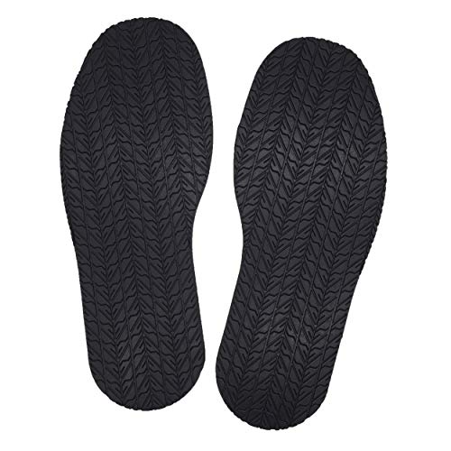 KANEIJI Shoe replacement rubber full out sole,4mm thickness, one pair (Black)