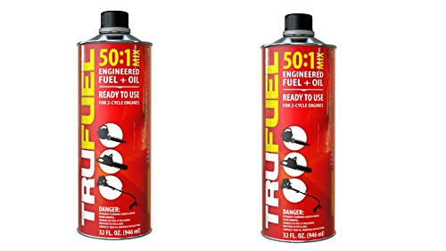 TruFuel Pre-Blended 2-Cycle Fuel for Outdoor Equipment - 32 oz. (2-Pack, 50:1)
