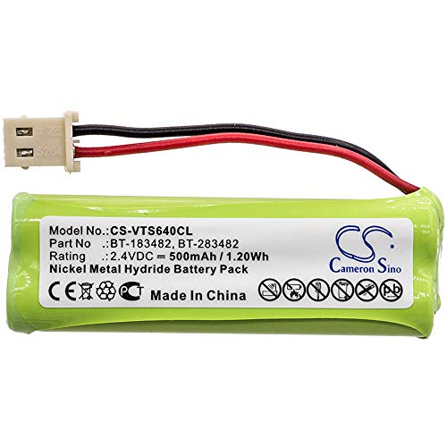 Replacement Battery for V TECH 89134801, CS6114, CS6114-2, CS6409, CS6419, CS6419-2, DS6401, DS6401-16, DS6421, DS6421-1, DS6421-2, DS6421-26, DS6421-3, 2.4V/500mA