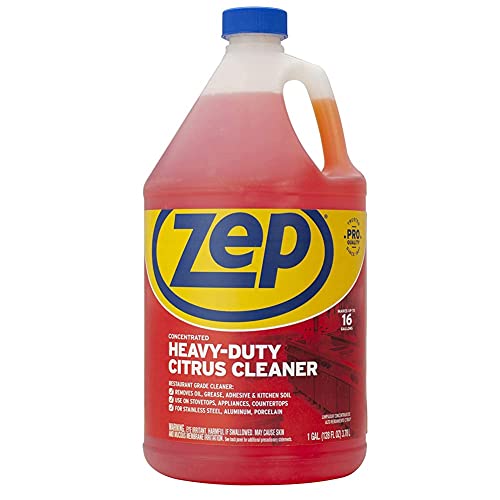 Zep Heavy-Duty Citrus Degreaser Refill - 1 Gallon - ZUCIT128 - Professional Strength Cleaner and Degreaser, Concentrated Pro Formula