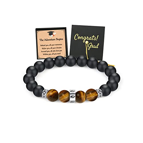 TONY & SANDY 2024 Graduation Gifts for Him Men College Middle High School Graduation Gifts 5th 8th Grade Boy Bracelet Jewelry Cool Graduation Gifts for Boys Son Grandson Nephew Brother