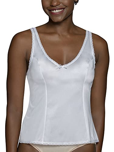 Vanity Fair Women's Layering (Camisole & Tank Tops), Cami-Traditional-White, X-Large