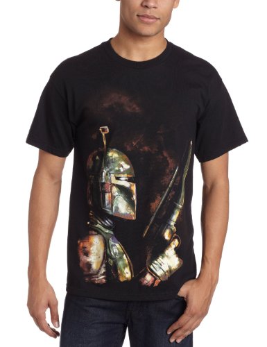 Star Wars Boba Fett The Bounty Hunter Men's T-Shirt (X-Large/Black)