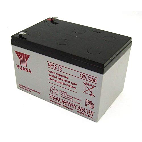 Yuasa Genuine NP12-12 12 Volt 12 AmpH SLA Battery with F2 Terminal