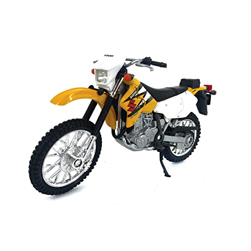 Welly Die Cast Motorcycle Yellow Suzuki DR-Z400S, 1:18 Scale